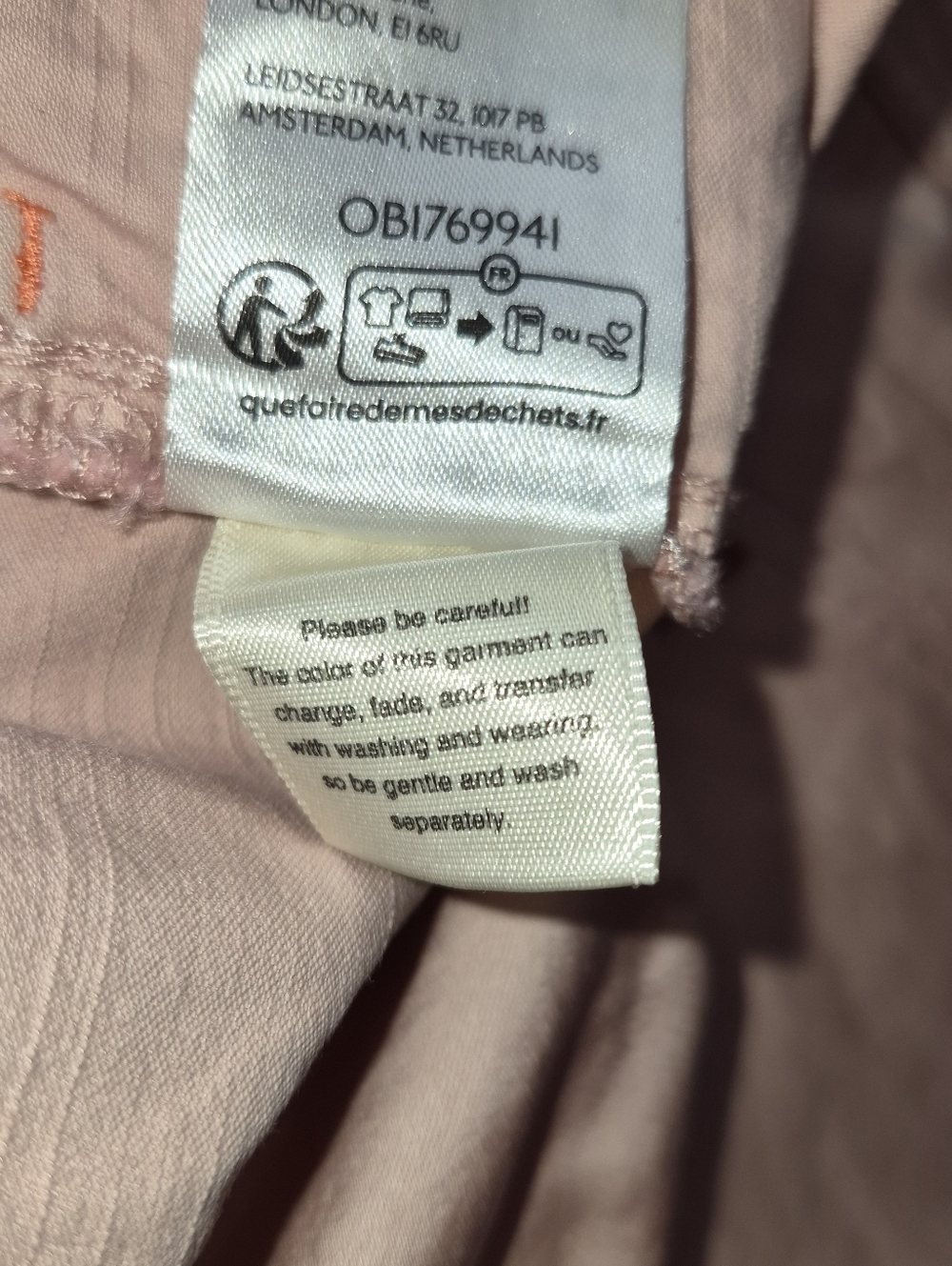 Anthropologie Pilcro Satin Parachute Pants,  Size 32, Pink, Like New - Picture 6 of 15
